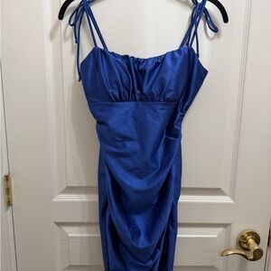 Elegant Blue Women's Dress